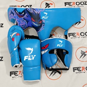 ชุดอุปกรณ์มวย Fly Boxing สีแดง ทำจากหนังวัวแท้ ประกอบด้วยนวมต่อยมวย หมวกป้องกันศีรษะ และอุปกรณ์ป้องกันขาหนีบ พร้อมลายพิมพ์ดิจิทัล สำหรับผู้ใหญ่ ฝึกซ้อมศิลปะการต่อสู้ - Product Image 6