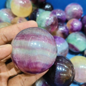Multicolor Fluorite Sphere Polished Rainbow Fluorite <b>Crystal</b> Ball <b>for</b> Home Decor Wholesale Gemstone <b>Gifts</b> Multi Fluorite - Product Image 2