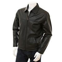 Blouson Moto Classique en Cuir de Vachette pour Homme – Coupe Décontractée, Fermeture Éclair Intégrale, Écologique, Anti-Bactérien, Imperméable et Séchage Rapide – Collection Printemps