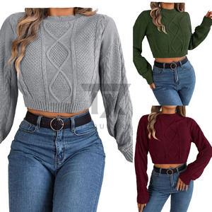 Women's Solid Color Long Sleeve Hooded <b>Cardigan</b> <b>Button</b> Short Casual Knitted Loose Oversized Sweater - Product Image 1