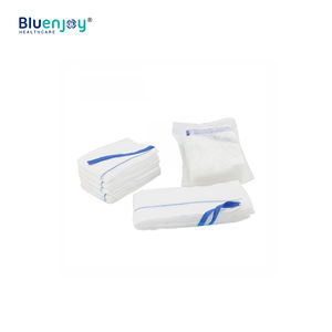BLUENJOY kain kasa katun sekali pakai medis, bantalan luka sekali pakai, spons jaring kompres kain kasa steril pabrik - Product Image 1
