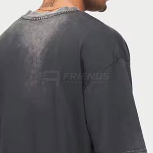 Camiseta Moderna con Efecto Deslavado, 100% Algodón, Diseño Transpirable y Ligero, Perfecta para Atuendos Casuales, Estilo Urbano Moderno - Product Image 6