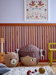 Cute <b>baby</b> face-shaped water hyacinth basket Handmade <b>Storage</b> Basket Wholesale eco-friendly Made in Vietnam - Product Image 4
