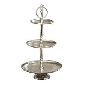 Support de présentation de gâteaux et de cupcakes en métal, luxueux et au design moderne, vente en gros pour les anniversaires et les mariages - Product Image 2