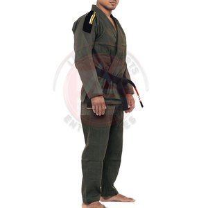 Servicio OEM, Uniforme de Jiu Jitsu de Alta Calidad, 100% Algodón, Ligero, Resistente a la Encogimiento, Transpirable, Color Sólido, Logotipo Frontal - Product Image 4