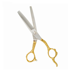 Dernière conception, ciseaux de coiffure professionnels confortables à manche ergonomique, lame en acier inoxydable tranchante, pliables pour hommes, pour la coupe et l'effilage des cheveux - Product Image 5