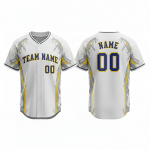Vêtements de sport en polyester respirant, à séchage rapide, antibactérien, anti-UV, haute performance, uniforme de baseball personnalisé imprimé par transfert thermique - Product Image 1