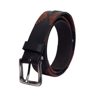 Cinturón de Polo Casual de Cuero Vacuno para Hombre y Mujer, Tejido Artesanal, Línea de Productos Ecuestres, OEM, Unisex - Product Image 4