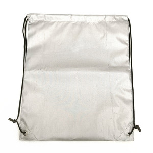 Custom Waterproof Silver Coated <b>Drawstring</b> <b>Backpack</b> Sunshade Swim Gym Sports Beach Gift Packing Shopping High Quality Tote Bags - Product Image 3