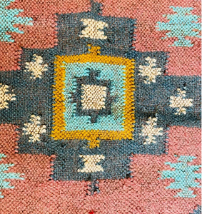 Rustic Colorful Wool Jute Area <b>Rug</b> Handwoven <b>Boho</b> Kilim Geometric Tribal Dhurrie Custom Size Living Room Floor Carpet - Product Image 1