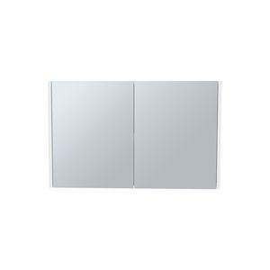 Armoire à pharmacie miroir à double porte Bouti, 19,7 po de hauteur x 31,5 po de largeur, blanche, avec trois étagères intérieures pour le rangement dans la salle de bain ou la cuisine - Product Image 6