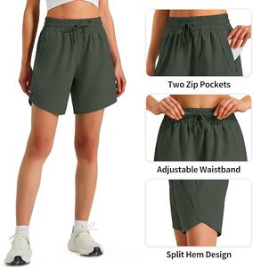 Shorts Deportivos Cortos de 5 Pulgadas para Mujer, Cómodos, Casuales, para Gimnasio, Activos, de Poliéster, Ligeros, para Entrenamiento - Product Image 2
