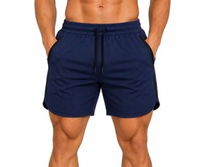Pantalones Cortos Deportivos de Secado Rápido Color Verde Oliva para Hombre, con Bolsillos con Cierre, Cintura Elástica, Largo Medio, Ropa Deportiva Informal para Entrenamiento - Product Image 5