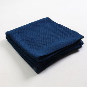 Nouveauté, couvertures en coton biologique tricotées épaisses de style moderne, faites à la main, pour la décoration de la maison - Product Image 3