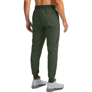 Pantalon Homme en Lin Léger Décontracté avec Cordon de Serrage et Taille Élastique, Coupe Ample, Couleur Unie, Longueur Entière – Vente en Gros - Product Image 3