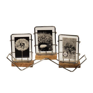 Cadre photo triple en alliage d'aluminium de style rustique avec couleur et taille personnalisées, écologique, durable, pour affichage mural ou sur table - Product Image 5