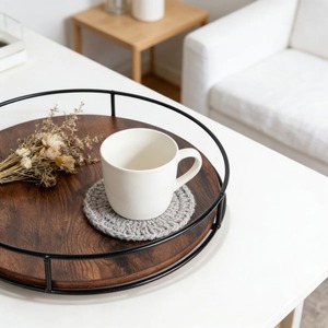 Plateau de service en bois d'acacia de qualité supérieure, plateau de présentation alimentaire durable pour la maison, la cuisine et les restaurants à prix avantageux - Product Image 3
