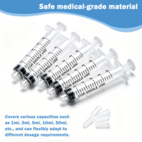 Seringue en plastique jetable de haute qualité 2ml 5ml 10ml Luer Slip stérile pour injection sous vide
