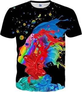 Camiseta Deportiva de Secado Rápido para Hombre, Talla Grande, Transpirable, con Estampado Personalizado, Cuello Redondo, Manga Corta, para Maratón y Carreras - Product Image 1
