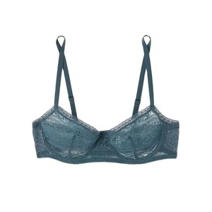 custom French Style Women's Anti-Sagging Push Up Bra High <b>Large</b> Breathable Solid Waist Soft Steel <b>Ring</b> Lace Padded Underwear - Product Image 1