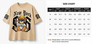 Camiseta de Manga Corta Oversize para Hombre, 100% Algodón Grueso, con Estampado de Dibujos Animados, Estilo Urbano, Cuello Redondo, Ajuste Jersey, Lujo Personalizado - Product Image 5