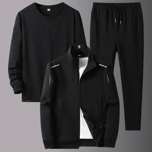 Ensemble de survêtement unisexe en polaire à capuche SELF INDUSTRIES pour l'hiver, 100 % coton, séchage rapide, respirant, extensible, avec cordon de serrage au dos et à la nuque - Product Image 3