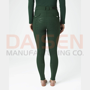 Leggings d'équitation pour femmes, taille haute, avec grip en silicone, extensibles, confortables, pour l'entraînement et l'équitation - Product Image 2