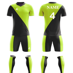 Conjunto de Uniforme de Fútbol Personalizado con Impresión, para Hombre, Transpirable, de Secado Rápido, con Cuello en V, de Poliéster, para Deportes de Verano, OEM - Product Image 5