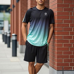 Conjunto Deportivo de Camiseta y Pantalones Cortos para Hombre, Ligero y Cómodo, Ideal para Gimnasio, Running y Actividades al Aire Libre - Product Image 2