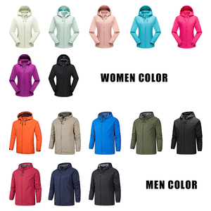 Veste softshell coupe-vent à capuche pour homme, couleur unie, polyester, vêtement d'hiver décontracté, fermeture éclair, coupe régulière, doublure en laine sur le devant - Product Image 6