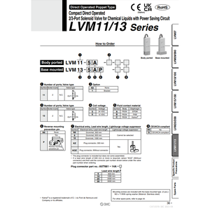 วาล์วโซลินอยด์นิวเมติก SMC วาล์วควบคุม LVM11-5C - Product Image 2