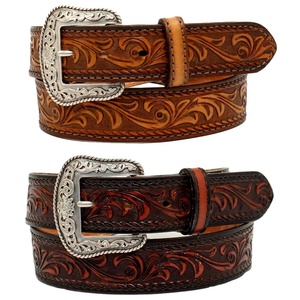 Cow Boy Western 100% American Cow Leather Designer Western <b>Belt</b> With Hand Tooled <b>Work</b> Manufacturer for Men & Women - Product Image 1