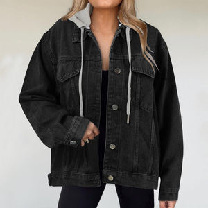 Custom Made Unisex Long Sleeve Denim Jacket Coated <b>Stand</b> Collar Breathable Winter Low MOQ OEM Services Custom Sizes Available - Product Image 5