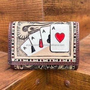 Conjunto combinado de 2 piezas de piel de vaca auténtica de alta calidad para mujer, conjunto de bolso de hombro y cartera corta de piel de vaca a mano OEM ODM - Product Image 6