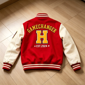 Custom Men Winter Streetwear Varsity Jacket Premium Embroidered Letterman Oem Odm Personalized 100% Wool Worsted Front Logo - Product Image 3