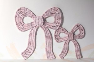 Adorno rústico de ratán en forma de lazo, tejido a mano, decorativo para niños, fibra vegetal sostenible para la habitación infantil, colgante estético. - Product Image 3
