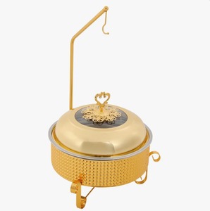 ชุดอุ่นอาหารทรงกลมสแตนเลสขนาดใหญ่ 9 ควอร์ต สำหรับโรงแรมและงานจัดเลี้ยง ราคาประหยัด - Product Image 6