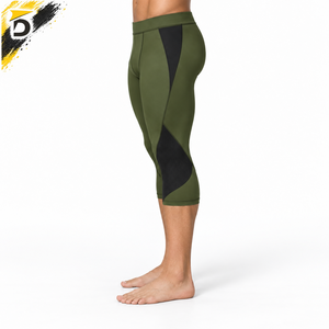 Legging Capri pour homme : construction légère, flexibilité fiable et soutien confortable pour la course et les séances de fitness - Product Image 3