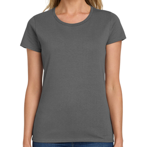 T-shirt décontracté à col en V pour femme, en mélange de coton doux et léger, idéal pour l'été et le quotidien, personnalisable, imprimé, mode, OEM ODM, vêtements en gros - Product Image 6