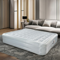 Matelas pneumatique double pliable en PVC moderne et durable avec logo personnalisé, pompe intégrée, pour camping, maison, hôpital, hôtel, école