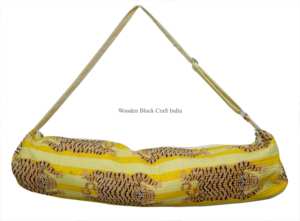 Bolsa de Yoga Acolchada Hecha a Mano con Estampado de Tigre, para Mujer, Verano, Correa Ajustable, Bolsillo con Cremallera, Ligera, Duradera, Moderna y de Lujo - Product Image 6