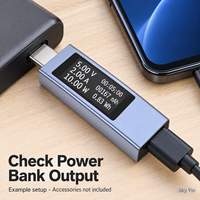 Testeur de puissance USB Type-C 2301C, testeur numérique de tension et de courant CC, moniteur de charge avec minuterie de capacité énergétique pour téléphones
