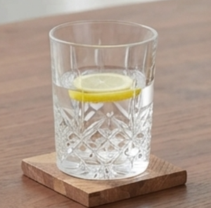 Elegant Square Wood <b>Coaster</b> With Chevron Pattern Modern Tabletop Mat Non-Slip Design For Home <b>Table</b> Use Dinning Accessory - Product Image 3