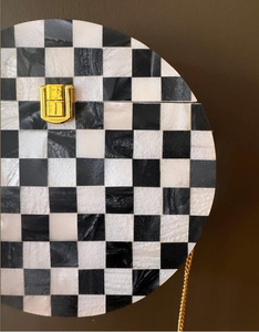 Pochette de soirée de luxe en résine artisanale, sac à main en acrylique haut de gamme, décoration brodée vintage, sac à main en résine mosaïque tendance - Product Image 2