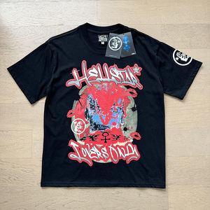 Camiseta Deportiva Oversize de 120g, Transpirable, Ajuste Holgado, Cuello Alto, Tela Twill con Logotipo Sólido y Estampado Digital - Product Image 4