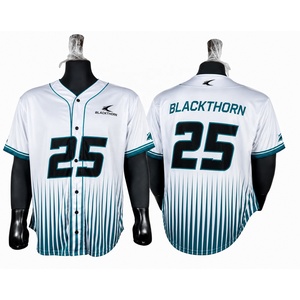 Uniforme de Béisbol Personalizado con Sublimación Completa, 100% Poliéster, 220g, Cuello de Béisbol, Manga Corta, para Adultos, Ropa de Softbol - Product Image 1