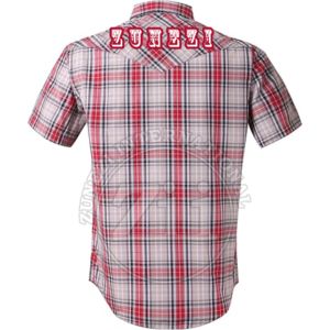 Camisa de Botones para Hombre, Bordado Personalizado, Tejido Waffle, Manga Larga, Doble Capa, Manga Corta a Cuadros, Franela FR Cálida para Otoño - Product Image 2