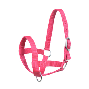 Heavy Duty Pink Nylon Cow Halter Adjustable Livestock Head <b>Collar</b> with <b>Metal</b> Buckles Durable for Cattle Farming Use - Product Image 4