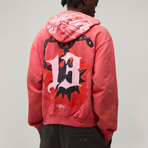 DTF Custom Men's Hoodie Personalized Graphic Pullover Sweatshirt OEM Printed Hooded Streetwear Casual Top for Men Long <b>Sleeve</b> - Product Image 1
