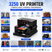 Impresora UV DTF Profesional 3250, Tamaño A3 Plus, Máquina de Impresión con Relieve, Cabezal Único XP600, Plotter de Inyección de Tinta Digital para Etiquetas de Cristal